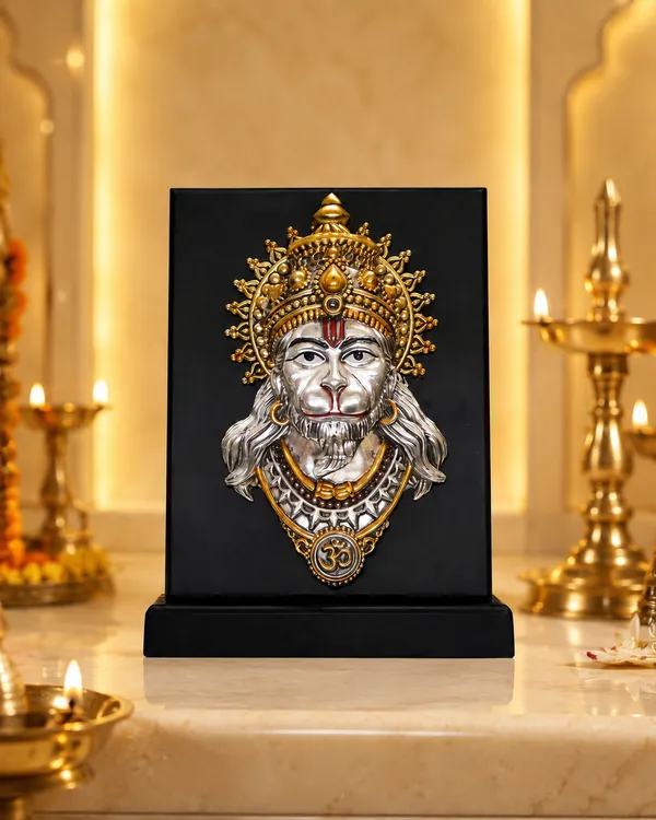 Gold_Silver_Plating_Wooden_Base_Resin_Idol_For_Home_Decor