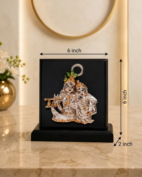 Gold_Silver_Plating_Wooden_Base_Resin_Idol_For_Home_Decor