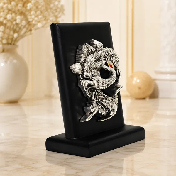 Silver_Plating_Wooden_Base_Resin_Idol_For_Home_Decor
