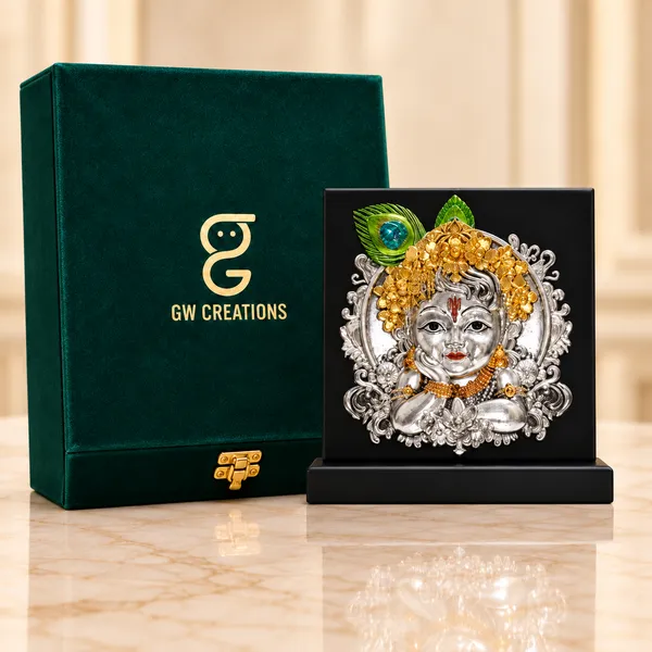 Gold_Silver_Plating_Wooden_Base_Resin_Idol_For_Home_Decor