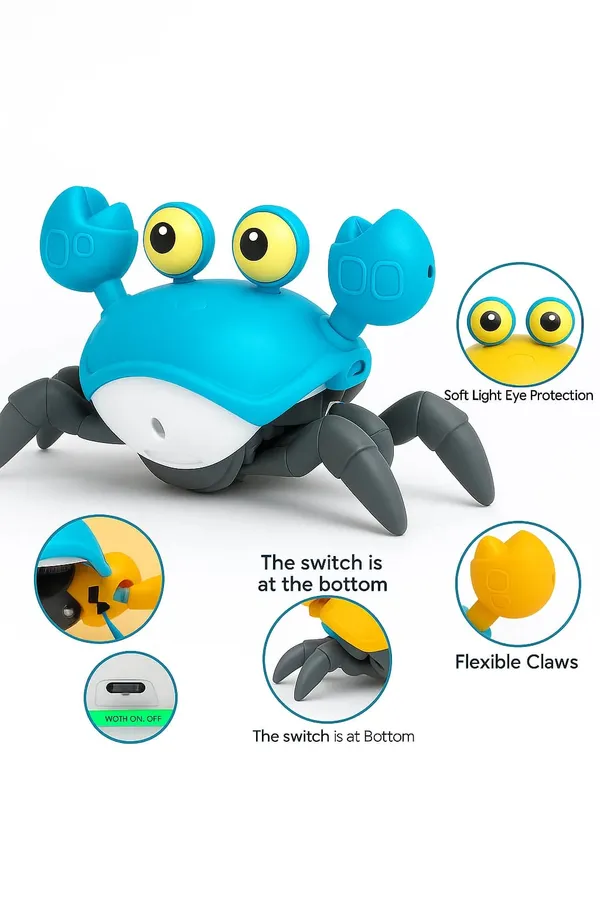 Toybaazi_Electronic_Crawling_Crab_Toy_for_Kids,_Rechargeable_Musical_Crab_with_Obstacle_Avoidance_Sensor,_LED_Lights_&_Sounds,_Kekda_Toy_for_Baby_Boys_&_Girls