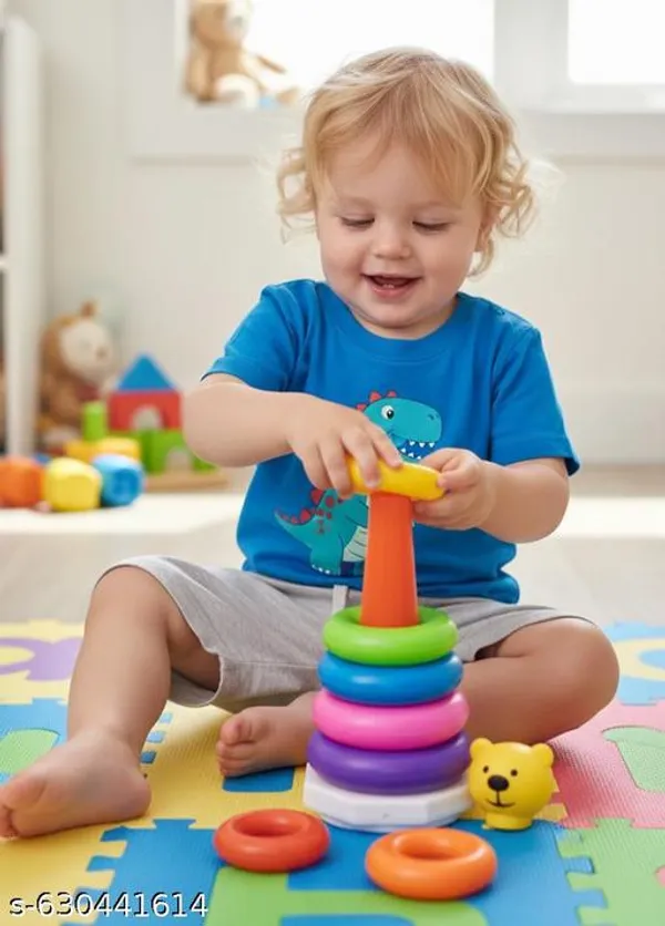Multicolor_Plastic_Teddy_Ring_Stacker_Educational_Toy_For_Kids