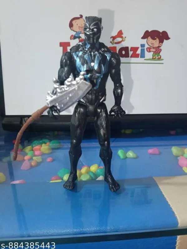 Black_Plastic_Marvel_Black_Panther_Poseable_Action_Figure_For_Kids