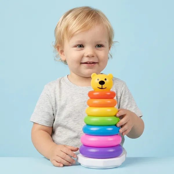 Multicolor_Plastic_Teddy_Ring_Stacker_Educational_Toy_For_Kids