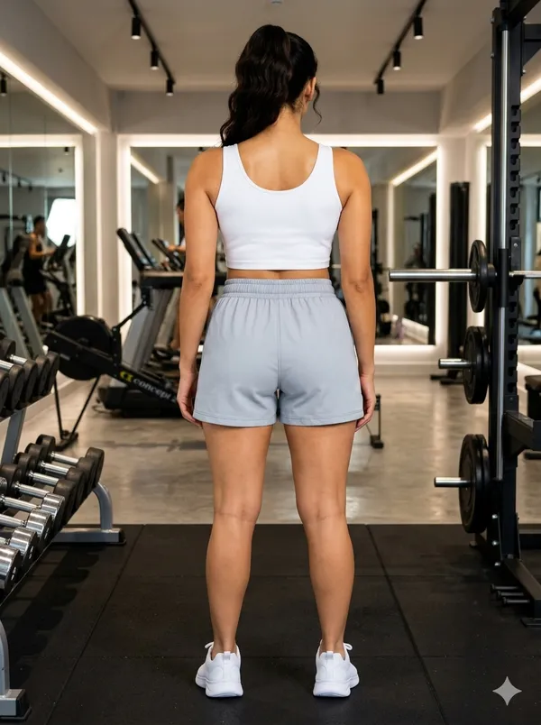 Women's_Light_Grey_Premium_Polyester_Training_Shorts_|_Quick_Dry_Athletic_Gym_Shorts_with_Pockets