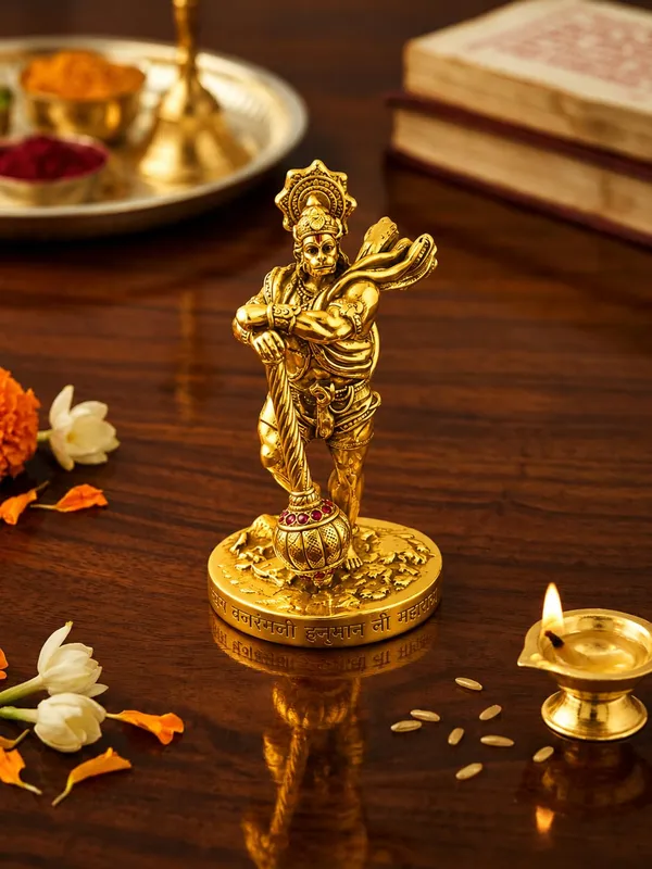 Golden_Hanuman_Ji_With_Gada_Idol_Decorative_Hindu_God_Statue_For_Home_Temple_Office_Car_Dashboard_Spiritual_Pooja_Murti_Premium_Resin_Idol