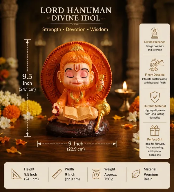 Cute_Meditating_Hanuman_Ji_Idol_With_Gada_Ramayan_Book_Premium_Resin_Bajrangbali_Murti_For_Home_Temple_Office_Desk_Car_Dashboard_Pooja_Room_Spiritual_Gift_Decorative_Hindu_God_Statue