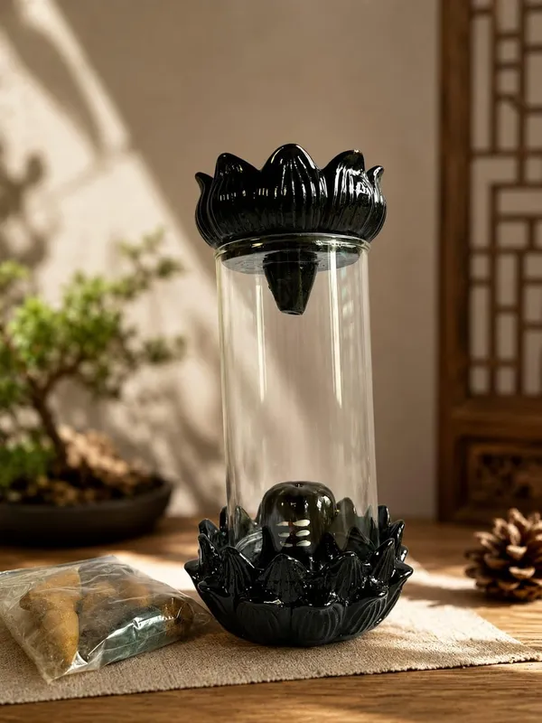 Backflow_Incense_Burner_With_Smoke_Fountain_Effect_11_21_L_H_Lotus_Ceramic_Incense_Holder_With_Glass_Chamber_Decorative_Incense_Cone_Holder_For_Home_Office_Meditation_Yoga_Pooja