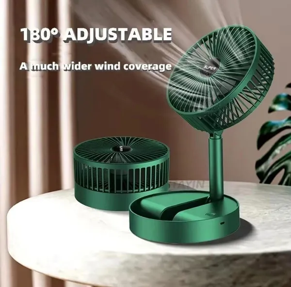 Green_3_Speed_Foldable_Portable_Fan_With_Phone_Stand