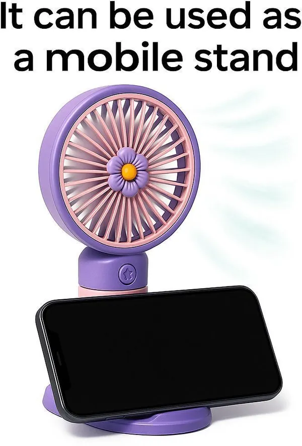 Pack_Of_2_Pink_Plastic_Foldable_3_Speed_Usb_Rechargeable_Hand_Fan