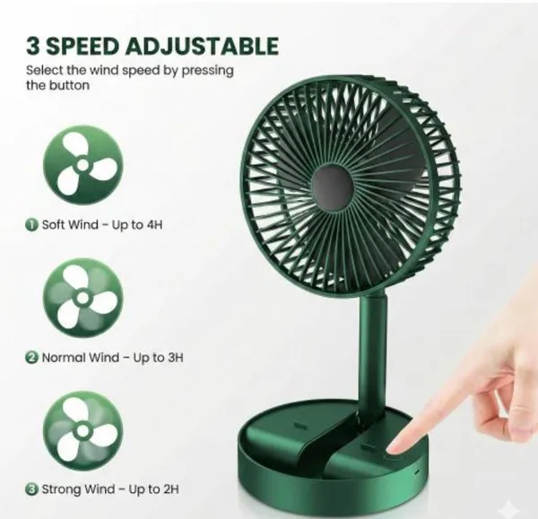 Green_3_Speed_Foldable_Portable_Fan_With_Phone_Stand