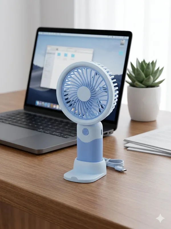 Pack_Of_2_Blue_Usb_Rechargeable_Compact_Portable_Mini_Hand_Fan