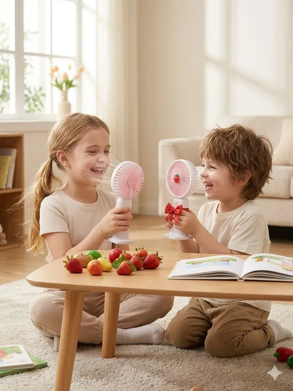 Pack_Of_2_Blue_Pink_Usb_Rechargeable_Handheld_Mini_Fan