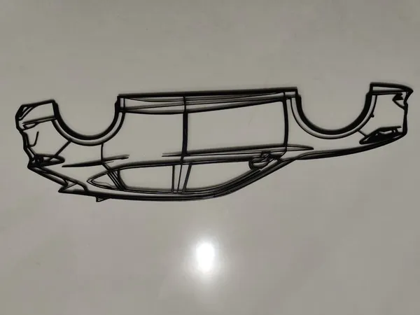 Black_Metal_Wire_Wall_Mounted_Decorative_Sleigh_Showpiece