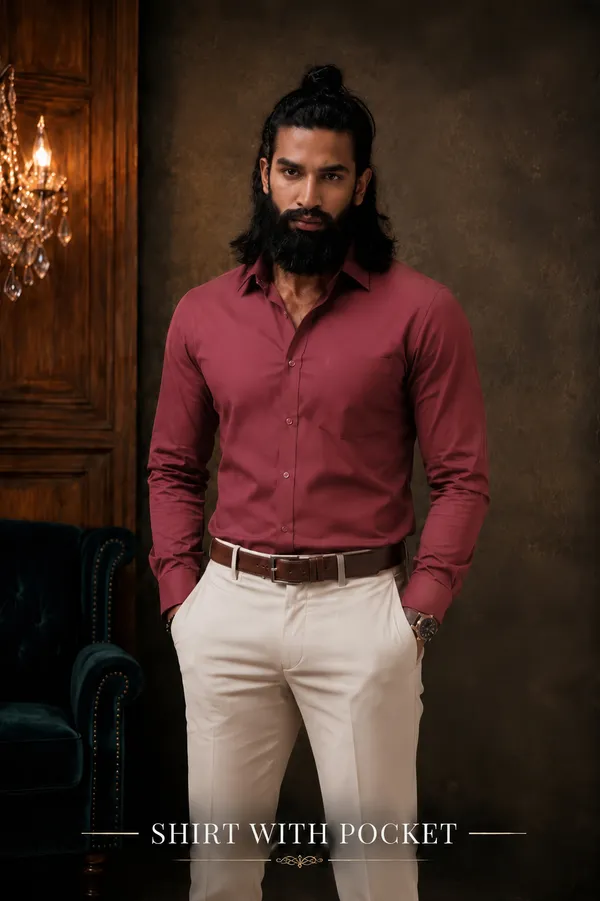 Dusty_Rose_Egyptian_Cotton_Shirt_For_Men
