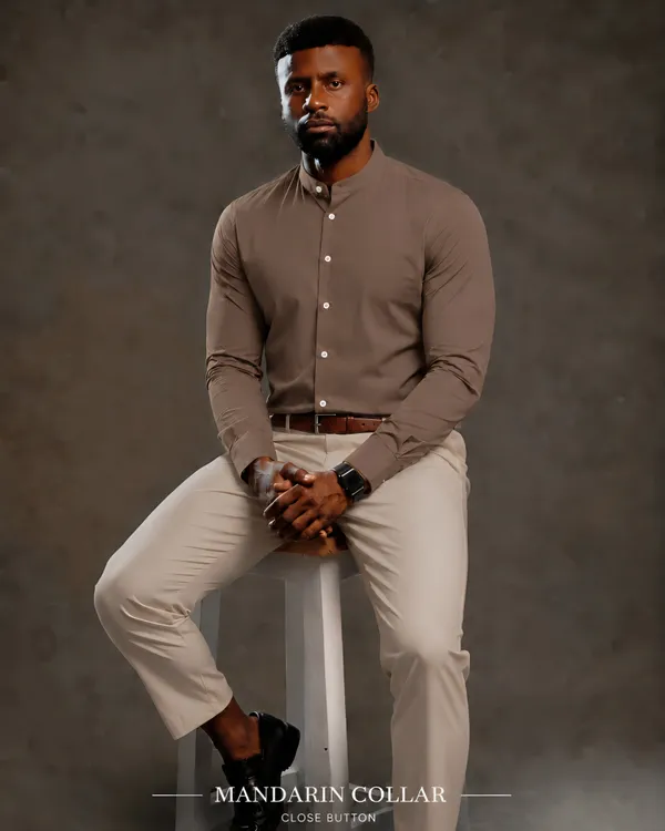 Mushroom_Brown_Egyptian_Cotton_Shirt_For_Men