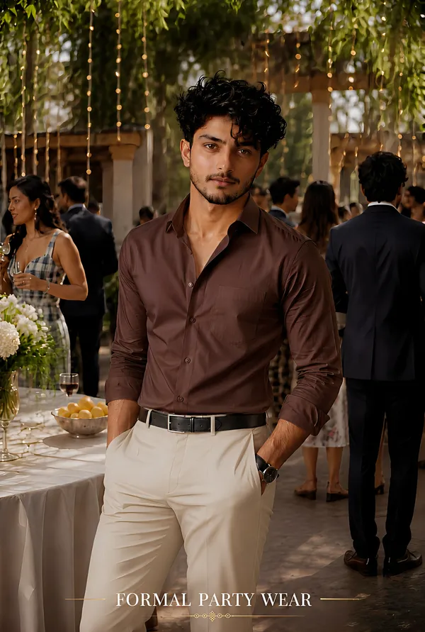 Dark_Brown_Egyptian_Cotton_Shirt_For_Men