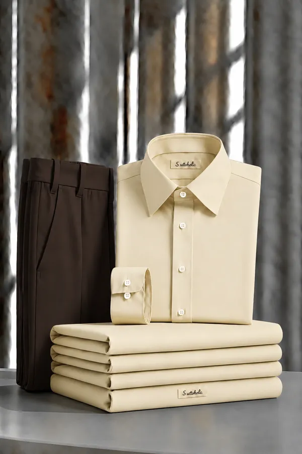 Yellow_Egyptian_Cotton_Shirt_For_Men