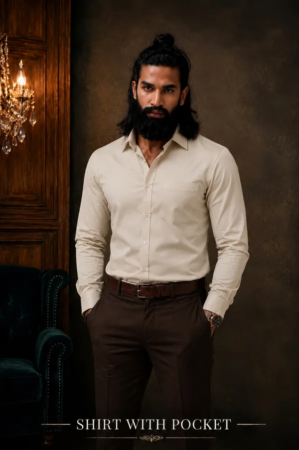 Yellow_Egyptian_Cotton_Shirt_For_Men