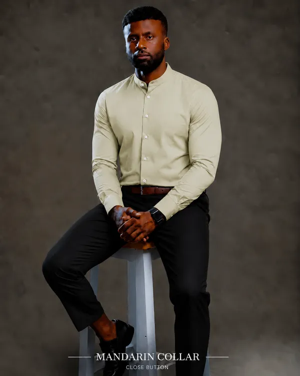 Touch_Of_GreenEgyptian_Cotton_Shirt_For_Men