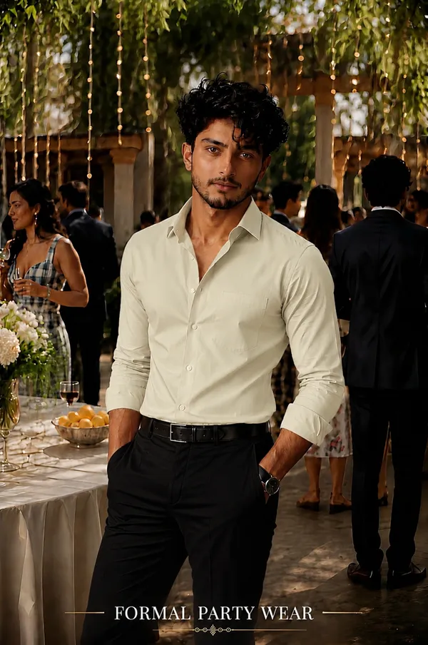 Touch_Of_GreenEgyptian_Cotton_Shirt_For_Men