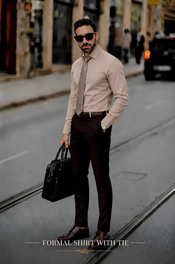 Biscuit_Egyptian_Cotton_Shirt_For_Men