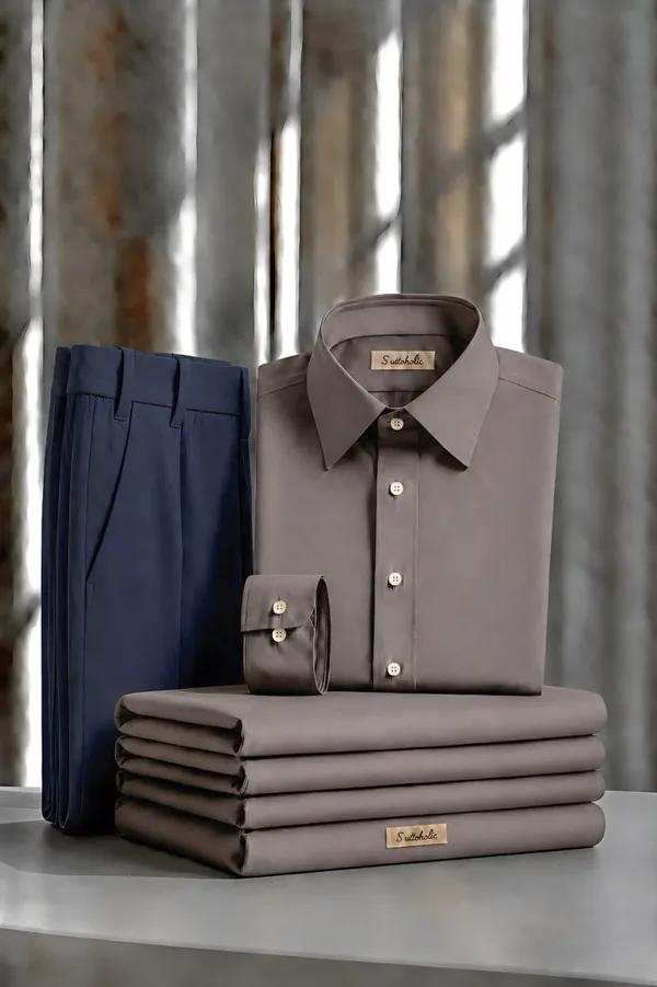 Taupe_Egyptian_Cotton_Shirt_For_Men