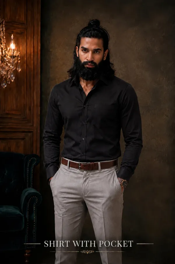 Deep_Black_Egyptian_Cotton_Shirt_For_Men