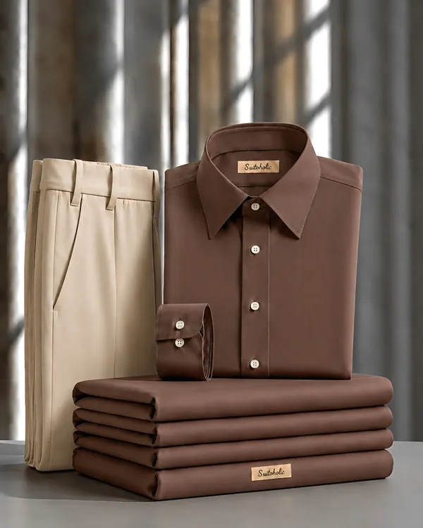 Mocha_Brown_Egyptian_Cotton_Shirt_For_Men