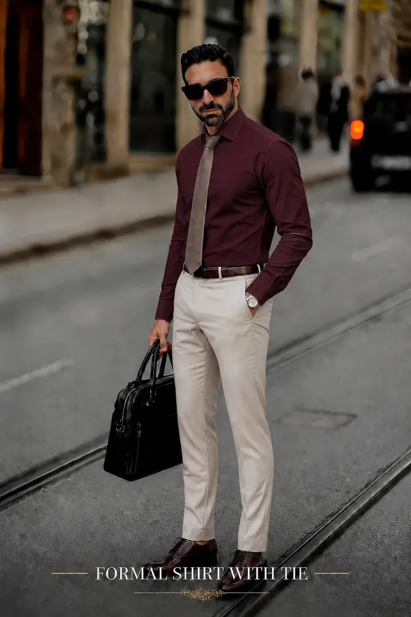 Dark_Maroon_Egyptian_Cotton_Shirt_For_Men