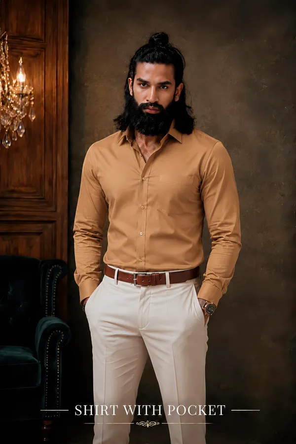 Camal_Tan_Egyptian_Cotton_Shirt_For_Men