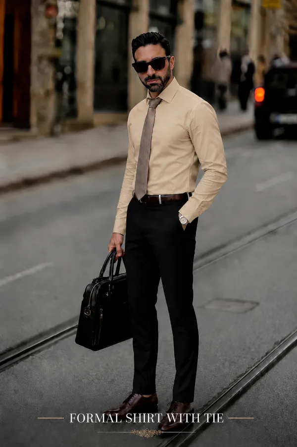 Light_Beige_Egyptian_Cotton_Shirt_For_Men