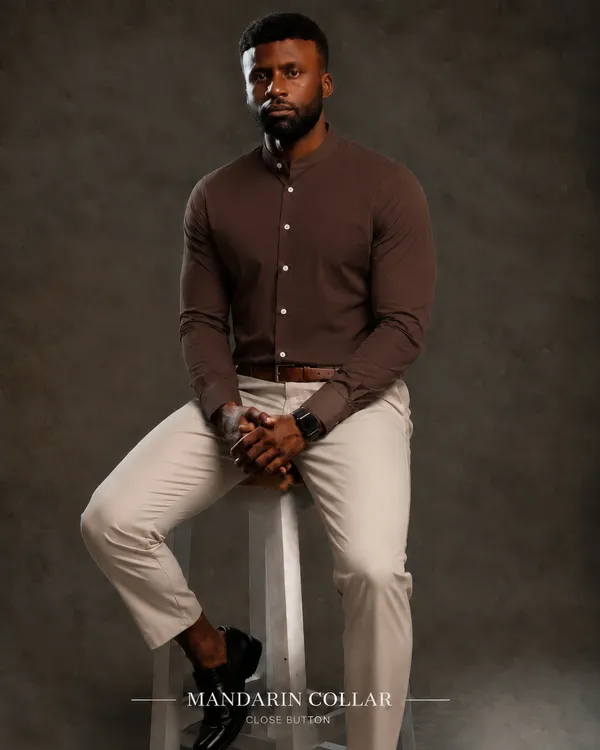 Deep_Cocoa_Brown_Egyptian_Cotton_Shirt_For_Men