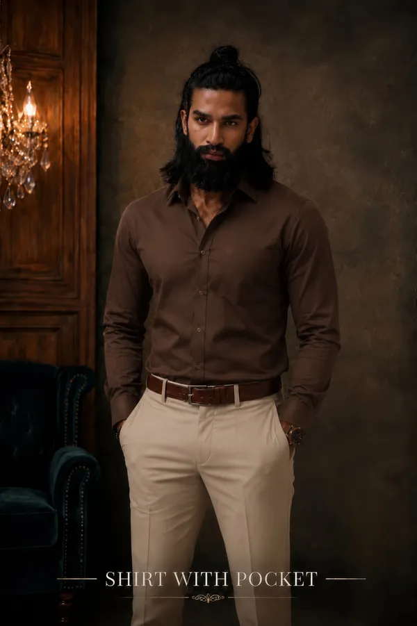 Deep_Cocoa_Brown_Egyptian_Cotton_Shirt_For_Men