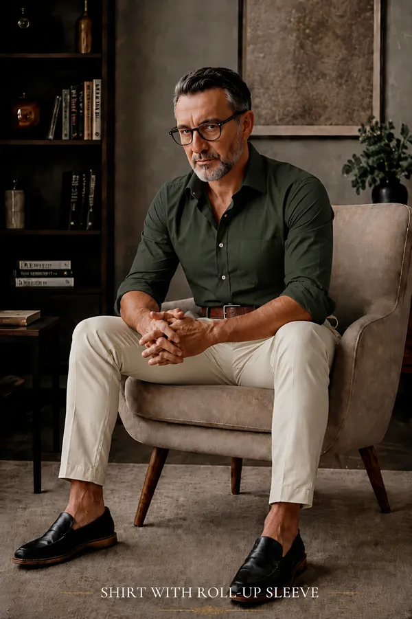 Hunter_Green_Egyptian_Cotton_Shirt_For_Men