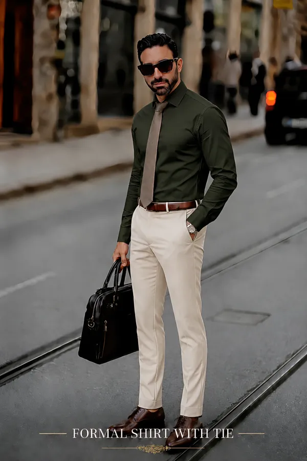 Hunter_Green_Egyptian_Cotton_Shirt_For_Men