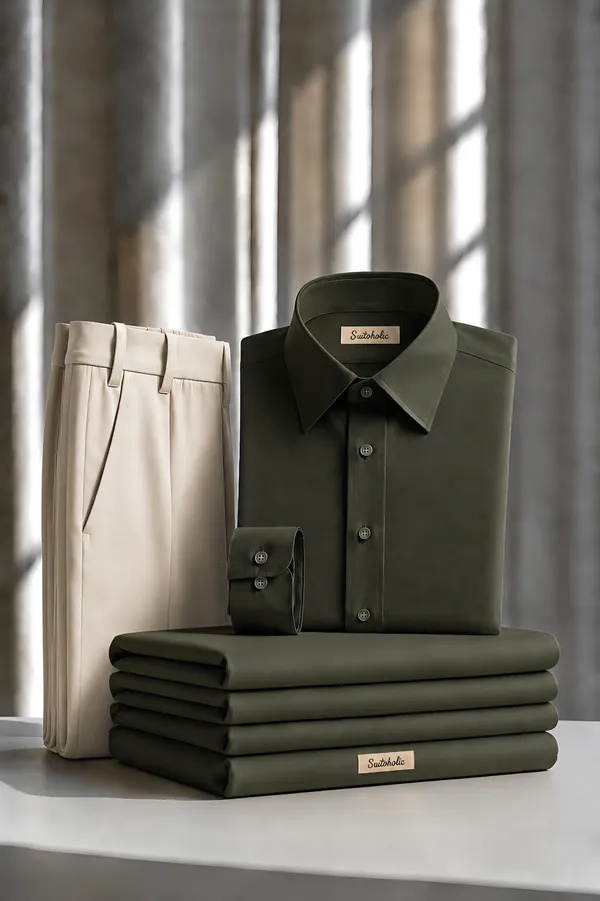 Hunter_Green_Egyptian_Cotton_Shirt_For_Men