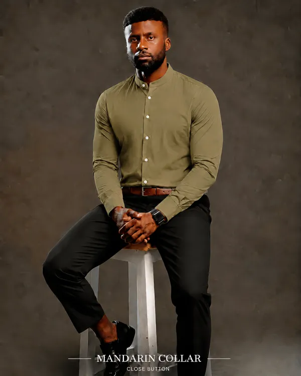 Olive_Green_Egyptian_Cotton_Shirt_For_Men