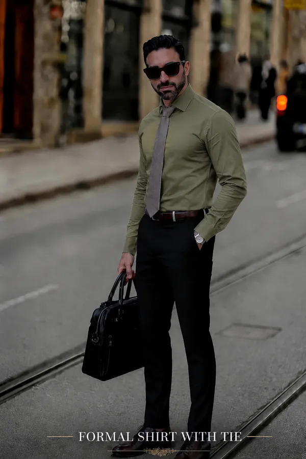 Moss_Green_Egyptian_Cotton_Shirt_For_Men
