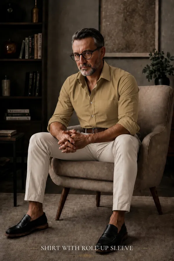 Olive_Khaki_Egyptian_Cotton_Shirt_For_Men