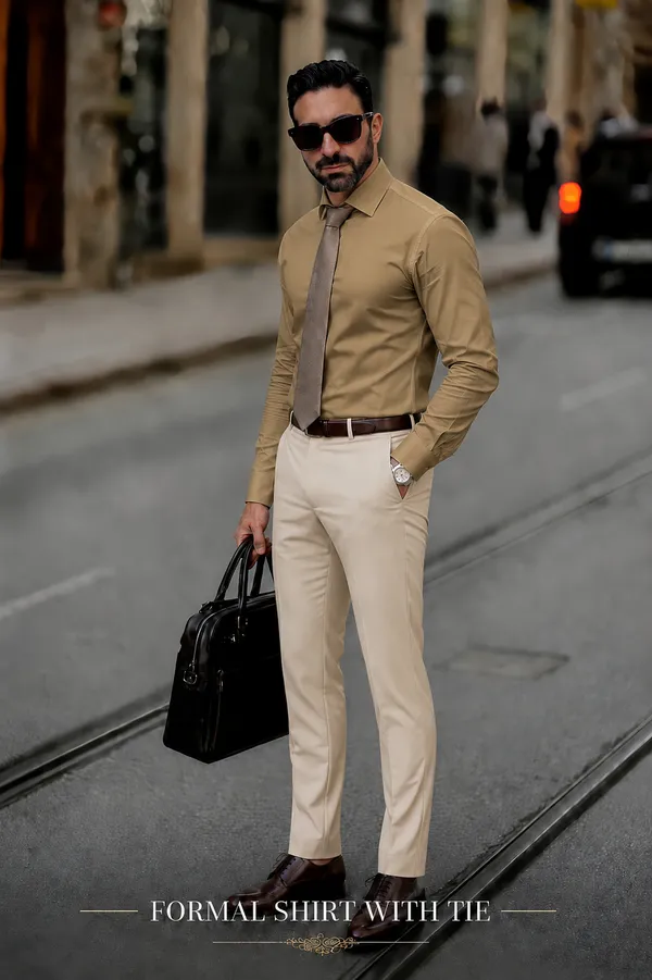 Olive_Khaki_Egyptian_Cotton_Shirt_For_Men