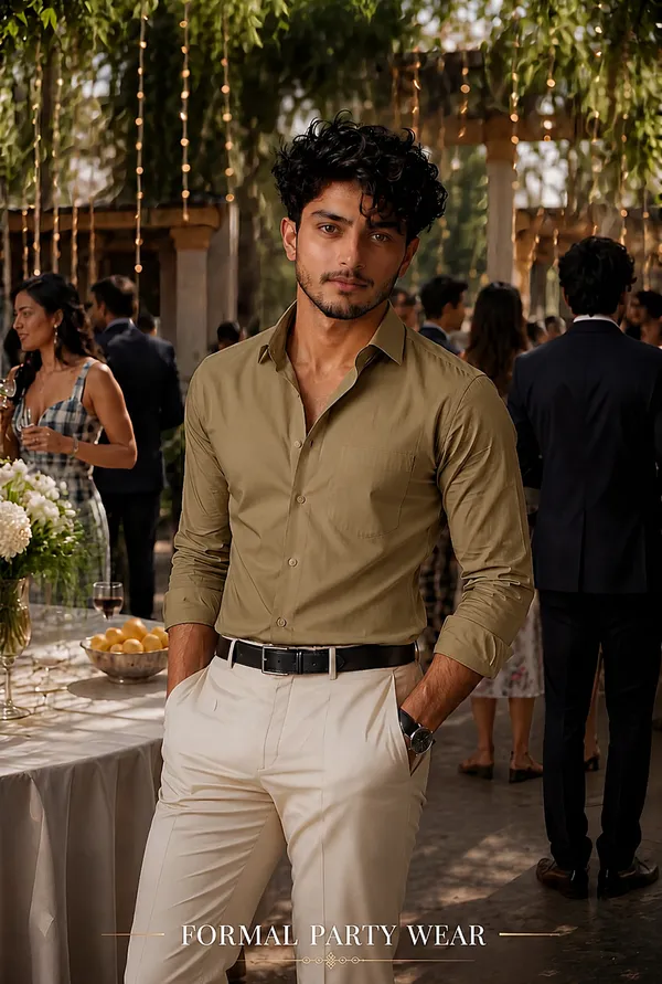 Olive_Khaki_Egyptian_Cotton_Shirt_For_Men