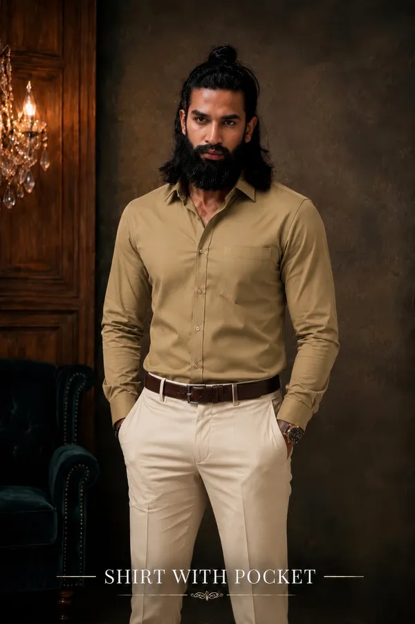 Olive_Khaki_Egyptian_Cotton_Shirt_For_Men