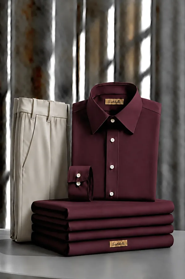 Deep_Maroon_Egyptian_Cotton_Shirt_For_Men