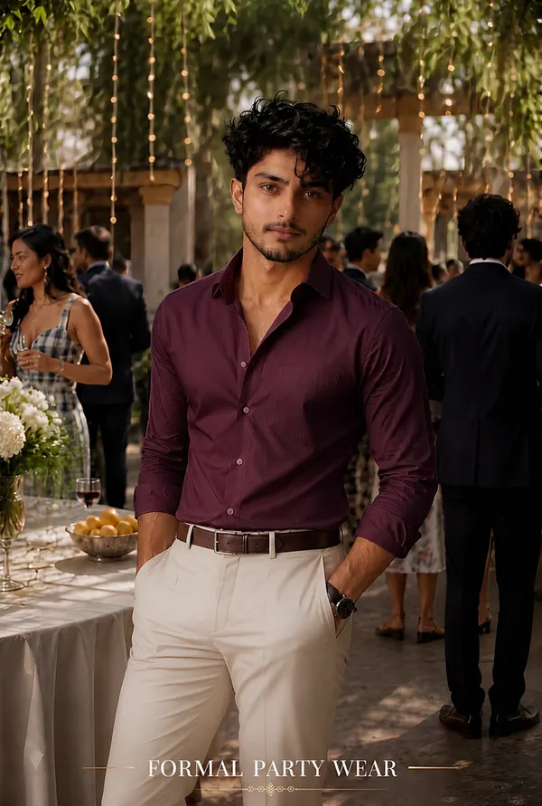 Deep_Maroon_Egyptian_Cotton_Shirt_For_Men