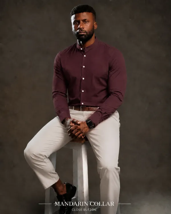 Deep_Maroon_Egyptian_Cotton_Shirt_For_Men