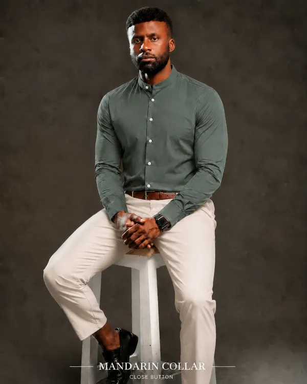 Dusty_Green_Egyptian_Cotton_Shirt_For_Men