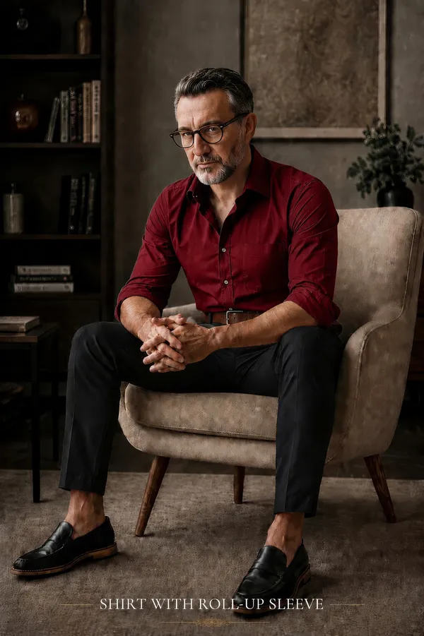 Dark_Wine_Red_Egyptian_Cotton_Shirt_For_Men