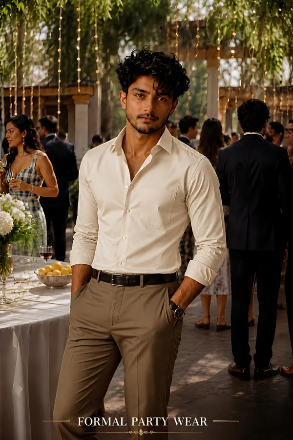 Champagne_Cream_Egyptian_Cotton_Shirt_For_Men