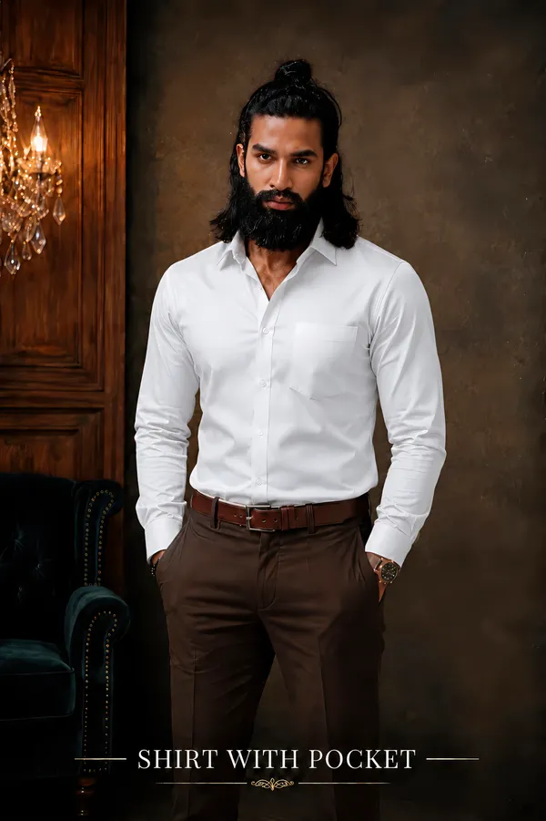 Soft_Ivory_White_Egyptian_Cotton_Shirt_For_Men